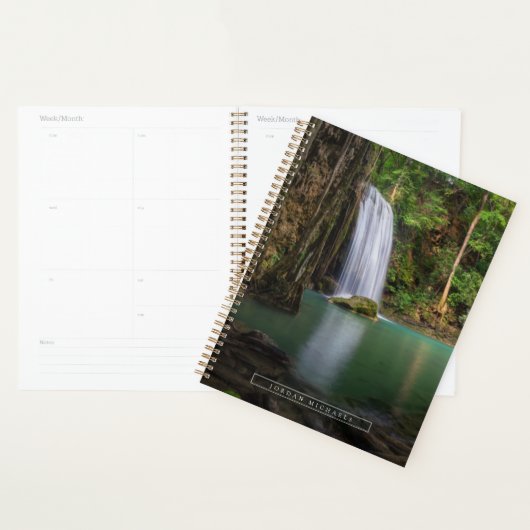 Waterval | Lente regenwoudewaterval Thailand Planner (Display)