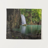 Waterval | Lente regenwoudewaterval Thailand Wandkleed (Voorkant (horizontaal))