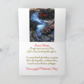 Waterval, Liefde & Vergeving, Valentijnskaart Kaart (Binnen)