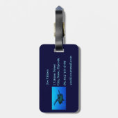 Waterval Lip Herfst Gold Coast Australië Bagagelabel (Achterkant verticaal)