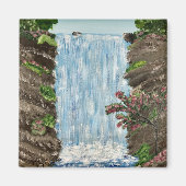 Waterval Maanmagneet Magneet (Voorkant)