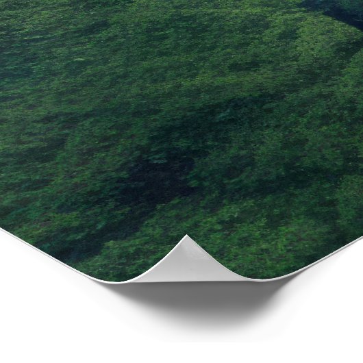 Waterval Majestueus mooi landschap Poster (Hoek)