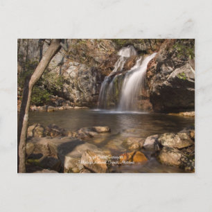 Waterval met hoge Herfsten, Nationaal bos Talladeg Briefkaart