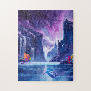 waterval met zeemeerminnen legpuzzel