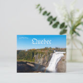 Waterval Montmorency Quebec Canada Briefkaart (Staand voorkant)