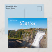 Waterval Montmorency Quebec Canada Briefkaart (Voorkant / Achterkant)