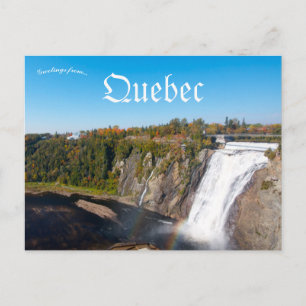 Waterval Montmorency Quebec Canada Briefkaart
