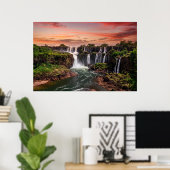 Waterval | Nationaal park Iguacu Poster (Thuiskantoor)