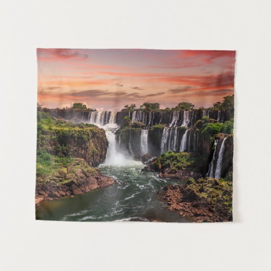 Waterval | Nationaal park Iguacu Wandkleed (Voorkant (horizontaal))
