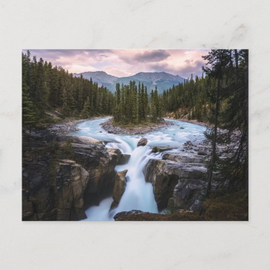 Waterval | Nationaal Park Jasper, Canada Briefkaart (Voorkant)