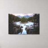 Waterval | Nationaal Park Jasper, Canada Canvas Afdruk (Voorkant)