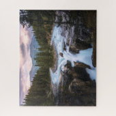 Waterval | Nationaal Park Jasper, Canada Legpuzzel (Verticaal)
