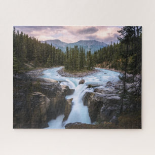 Waterval   Nationaal Park Jasper, Canada Legpuzzel