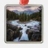 Waterval | Nationaal Park Jasper, Canada Metalen Ornament (Voorkant)