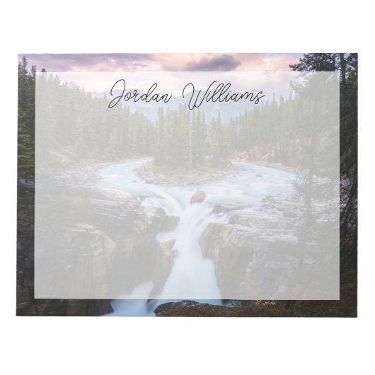 Waterval | Nationaal Park Jasper, Canada Notitieblok (Voorkant)