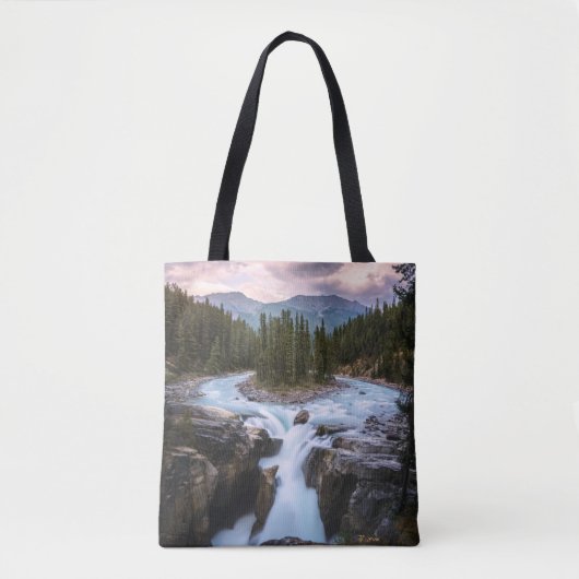 Waterval | Nationaal Park Jasper, Canada Tote Bag (Voorkant)