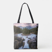 Waterval | Nationaal Park Jasper, Canada Tote Bag (Achterkant)