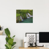 Waterval, Nationaal Park Plitvicemeren en Poster (Thuiskantoor)
