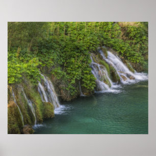 Waterval, Nationaal Park Plitvicemeren en Poster