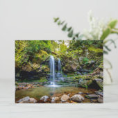 Waterval | Nationaal park Smokey Mountain Bedankkaart (Staand voorkant)