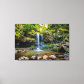 Waterval | Nationaal park Smokey Mountain Canvas Afdruk (Voorkant)