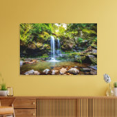 Waterval | Nationaal park Smokey Mountain Canvas Afdruk (Insitu (Woonkamer))