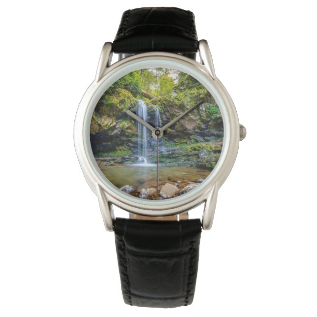 Waterval | Nationaal park Smokey Mountain Horloge (Voorkant)
