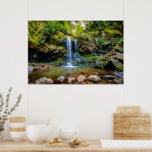 Waterval | Nationaal park Smokey Mountain Poster (Keuken)