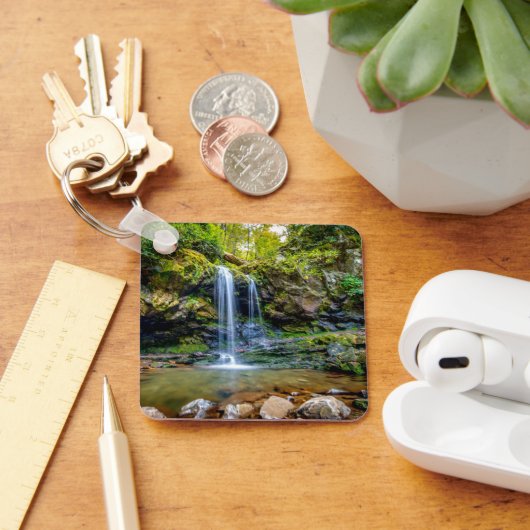 Waterval | Nationaal park Smokey Mountain Sleutelhanger (Bureau)