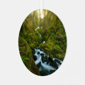 Waterval | Nationaal park van de Olympische Spelen Metalen Ornament (Voorkant links)