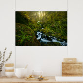 Waterval | Nationaal park van de Olympische Spelen Poster (Keuken)