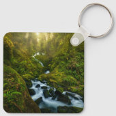 Waterval | Nationaal park van de Olympische Spelen Sleutelhanger (Achterkant)