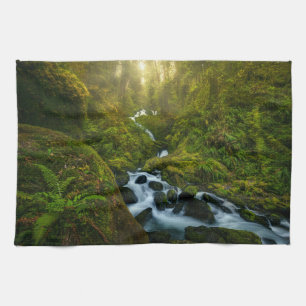 Waterval   Nationaal park van de Olympische Spelen Theedoek