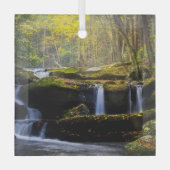 Waterval | Nationaal park van het Grote Smoky Moun Glas Ornament (Voorkant)