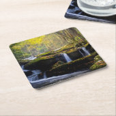 Waterval | Nationaal park van het Grote Smoky Moun Kartonnen Onderzetters (Schuin)