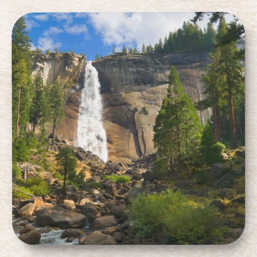 Waterval | Nationaal park Yosemite Bier Onderzetter (Voorkant)