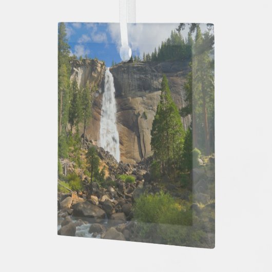 Waterval | Nationaal park Yosemite Glas Ornament (Voorkant links)