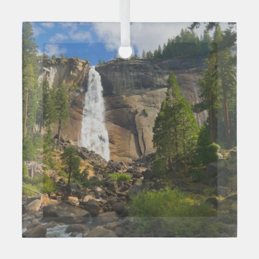 Waterval | Nationaal park Yosemite Glas Ornament (Voorkant)