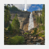 Waterval | Nationaal park Yosemite Glas Ornament (Achterkant)