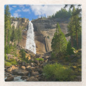 Waterval | Nationaal park Yosemite Glazen Onderzetter (Voorkant)