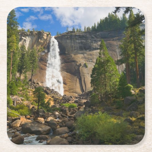 Waterval | Nationaal park Yosemite Kartonnen Onderzetters (Voorkant)