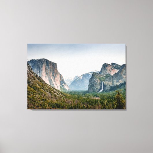 Waterval | Nationaal park Yosemite Valley Canvas Afdruk (Voorkant)