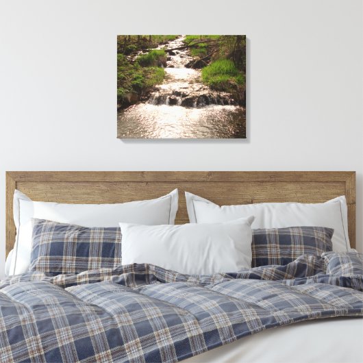 Waterval Natuur Bossen Fotografie Canvas Print MN (Insitu (Slaapkamer))