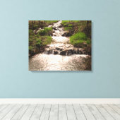 Waterval Natuur Bossen Fotografie Canvas Print MN (Insitu (Houten vloer))
