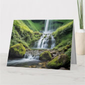 Waterval Natuur Buitenlandschap Rustig Rustig Kaart (Voorkant)