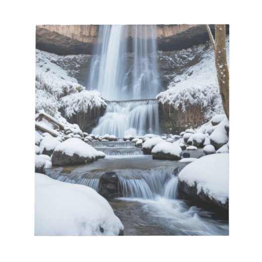 Waterval Natuur Buitenlandschap Rustig Rustig Notitieblok (Voorkant)