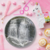 Waterval Natuur Kunst Gepersonaliseerde Partij Papieren Bordje (Feest)