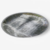 Waterval Natuur Kunst Gepersonaliseerde Partij Papieren Bordje (Gekanteld)