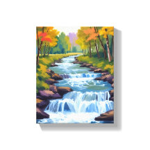 Waterval Natuur Landschap Schilderij