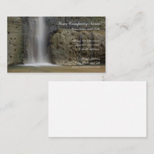 Waterval Natuur Visitekaartje (Voorkant / Achterkant)